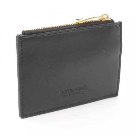 BOTTEGA VENETA Maxi Intrecciato coin purse 681009VCQC48425 leather Black NEW - Picture 3 of 6